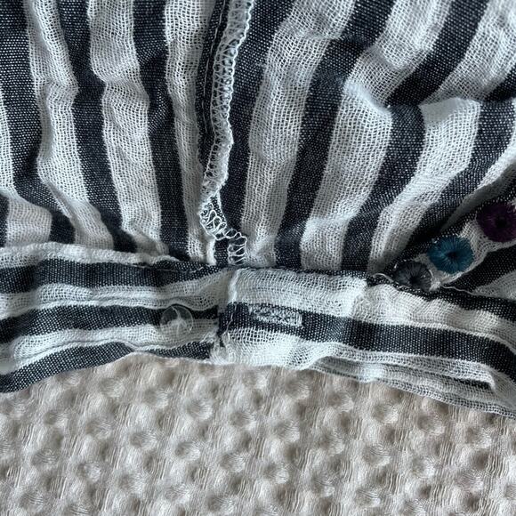 Free People Striped Wrap Top Size Medium NWT - Picture 9 of 9